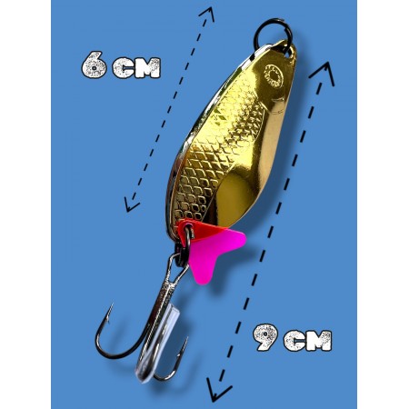 Блесна двойная шумовая колеблющаяся 21 грамм color 05 SPOON22006 Т