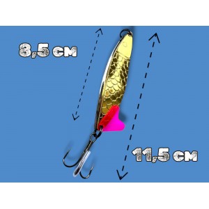 Блесна двойная шумовая колеблющаяся 28 грамм color 05 SPOON22003 Т