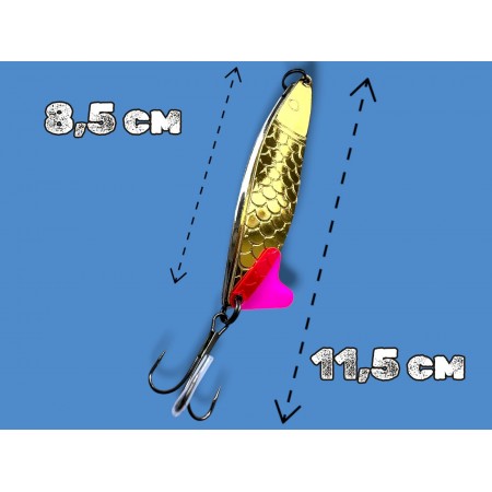 Блесна двойная шумовая колеблющаяся 28 грамм color 05 SPOON22003 Т