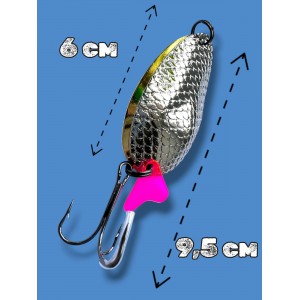 Блесна двойная шумовая колеблющаяся 28 грамм color 04 SPOON22010 Т