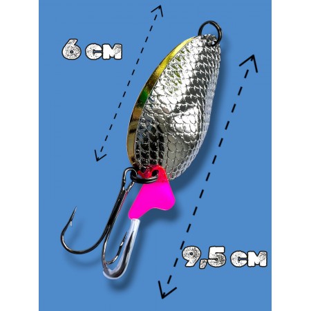 Блесна двойная шумовая колеблющаяся 28 грамм color 04 SPOON22010 Т