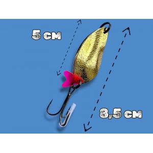 Блесна двойная шумовая колеблющаяся 25 грамм color 05 SPOON22001 Т