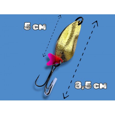 Блесна двойная шумовая колеблющаяся 25 грамм color 05 SPOON22001 Т