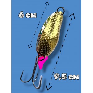 Блесна двойная шумовая колеблющаяся 28 грамм color 05 SPOON22010 Т