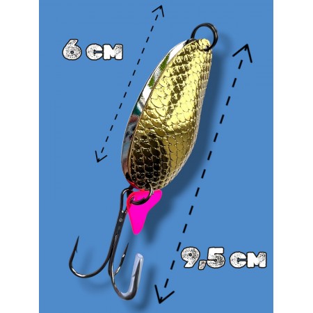 Блесна двойная шумовая колеблющаяся 28 грамм color 05 SPOON22010 Т