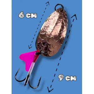 Блесна двойная шумовая колеблющаяся 25 грамм color 06 SPOON22013 Т