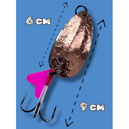 Блесна двойная шумовая колеблющаяся 25 грамм color 06 SPOON22013 Т