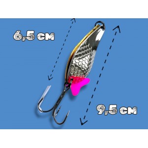 Блесна двойная шумовая колеблющаяся 24 грамм color 04 SPOON22005 Т