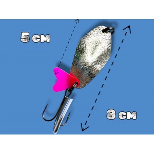 Блесна двойная шумовая колеблющаяся 24 грамм color 04 SPOON22007 Т