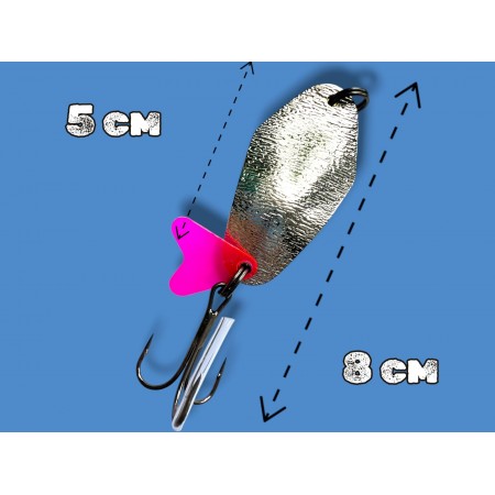 Блесна двойная шумовая колеблющаяся 24 грамм color 04 SPOON22007 Т