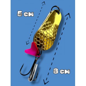 Блесна двойная шумовая колеблющаяся 24 грамм color 05 SPOON22005 Т