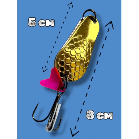 Блесна двойная шумовая колеблющаяся 24 грамм color 05 SPOON22005 Т