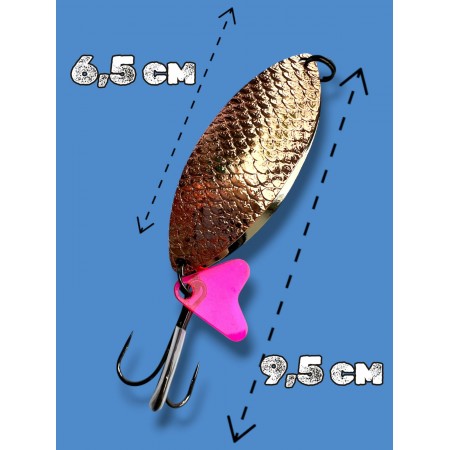 Блесна двойная шумовая колеблющаяся 21 грамм color 06 SPOON22015 Т