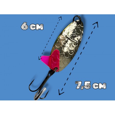 Блесна двойная шумовая колеблющаяся 28 грамм color 04 SPOON22014 Т
