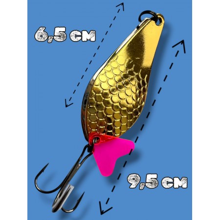 Блесна двойная шумовая колеблющаяся 28 грамм color 05 SPOON22005 Т