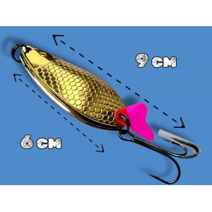 Блесна двойная шумовая колеблющаяся 24 грамм color 05 SPOON22004 Т