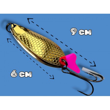 Блесна двойная шумовая колеблющаяся 24 грамм color 05 SPOON22004 Т