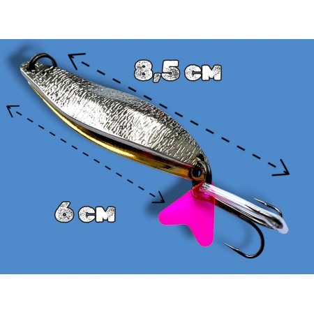Блесна двойная шумовая колеблющаяся 21 грамм color 04 SPOON22002 Т