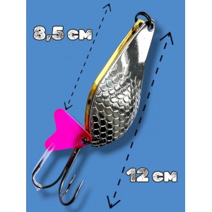 Блесна двойная шумовая колеблющаяся 28 грамм color 04 SPOON22005 Т