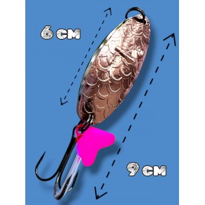 Блесна двойная шумовая колеблющаяся 28 грамм color 06 SPOON22014 Т
