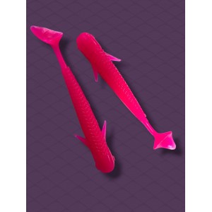 Силиконовая рыбка розового цвета 6 см 1,5 грамм Softbail 