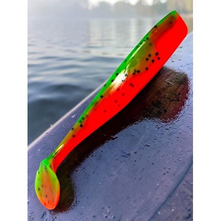 Виброхвост Chebak 3.15/8 см Pepper Green&Orange