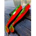Виброхвост Chebak 3.15/8 см Pepper Green&Orange