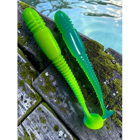 Виброхвост Minoga 3.75/9.5 см Blue Lime 
