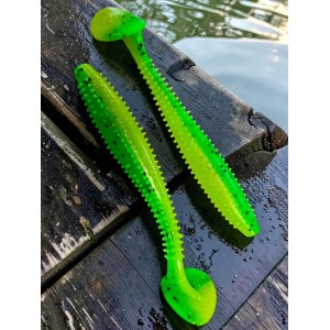 Виброхвост Shaggy 3.35/8.5 см Green Lime 