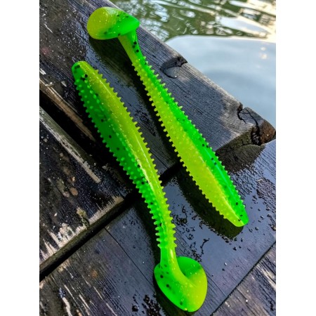 Виброхвост Shaggy 3.35/8.5 см Green Lime 