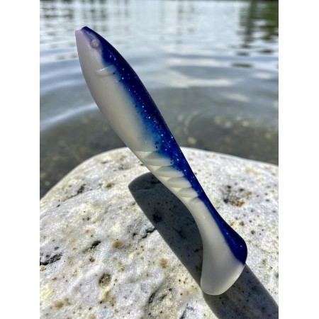 Виброхвост Slash 2.64/6.7 см Blue Sparkles&White