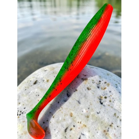 Виброхвост Trofey 5.5/14 см Pepper Green&Orange