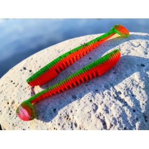 Виброхвост Varuna 4.33/11 см Pepper Green&Orange Виброхвост Varuna 4.33/11 см Pepper Green&Orange