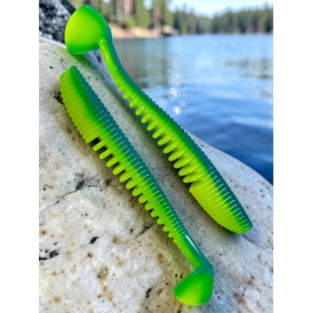 Виброхвост Varuna 4.33/11 см Blue Lime