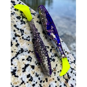 Виброхвост Vigor 3.75/9.5 см Silver Sparkles &Fio LT