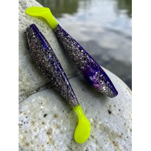 Виброхвост Zander 4/10.2 см Silver Sparkles&Fio LT