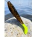 Виброхвост Zander 4/10.2 см Black Sparkles LT