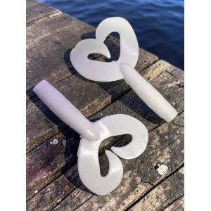 Твистер Credo Double Tail 1.96/ 5 cm White