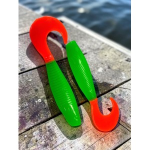 Твистер Hybrid 3,15/ 8.0 cm Lime&Orange