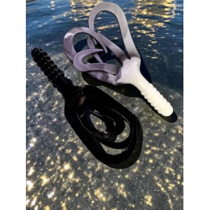 Твистер Credo Four Tail 3.35/8.5 cm Black&White