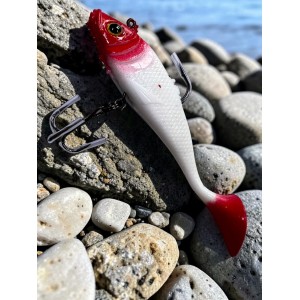 Силиконовая рыбка с крючками DDY 8 см color №007 T