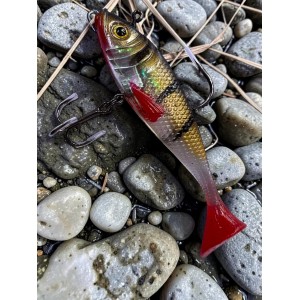 Силиконовая рыбка с крючками DDY 10 см color №012 T