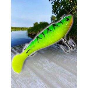 Силиконовая рыбка с крючками №5559 12 см color №015