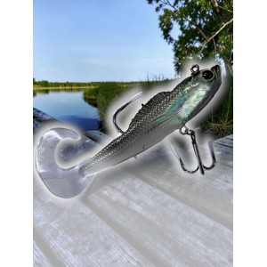 Силиконовая рыбка с крючками №5555 12 см color №008 Т,ех