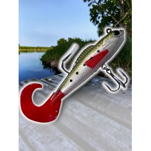 Силиконовая рыбка с крючками №5555 12 см color №018 Т,ех
