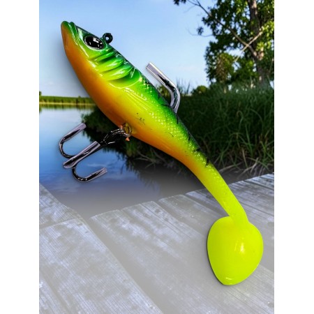 Силиконовая рыбка с крючками №5566 12 см color №016 Т,ех