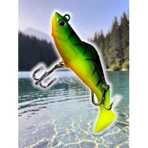 Силиконовая рыбка с крючками №5559 8 см color №016 Т,ех