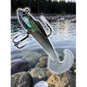 Силиконовая рыбка с крючками №5555 8 см color №008 Т,ех