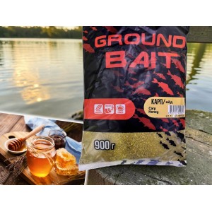 Прикормка Ground bait Карп/мед 900 грамм Прикормка Ground bait Карп/мед 900 грамм