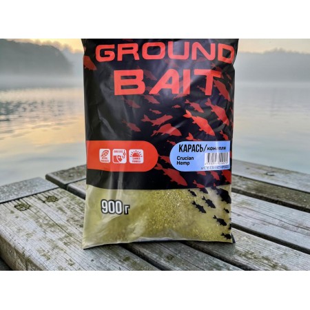 Прикормка Ground bait Карась/конопля 900 грамм